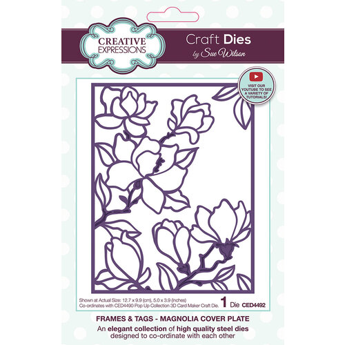 Creative Expressions - Frames And Tags Collection - Craft Dies - Magnolia Cover Plate 1 Creative Expressions - Frames And Tags Collection - Craft Dies - Magnolia Cover Plate