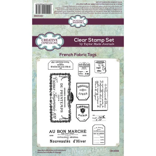Creative Expressions - Clear Photopolymer Stamps - French Fabric Tape