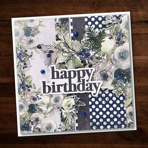 Paper Rose - 6 x 6 Collection Pack - Winter Rose 3 Paper Rose - 6 x 6 Collection Pack - Winter Rose