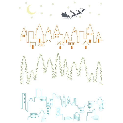Sizzix - Stacey Park - Clear Stamps - Cosmopolitan - The View 3 Sizzix - Stacey Park - Clear Stamps - Cosmopolitan - The View