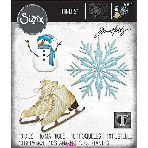 Sizzix - Tim Holtz - Thinlits Dies - Vault Winter Wishes 1 Sizzix - Tim Holtz - Thinlits Dies - Vault Winter Wishes