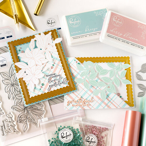 Pinkfresh Studio - Press Plates - Diagonal Plaid