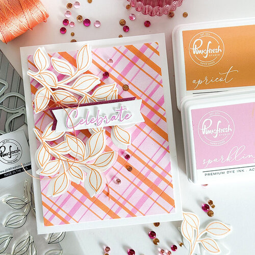 Pinkfresh Studio - Press Plates - Diagonal Plaid
