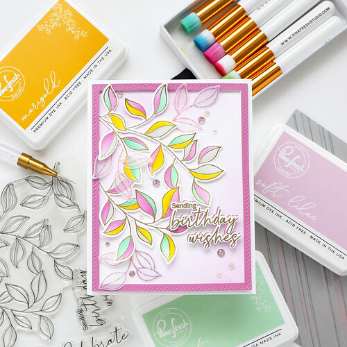 Pinkfresh Studio - Press Plates - Diagonal Plaid