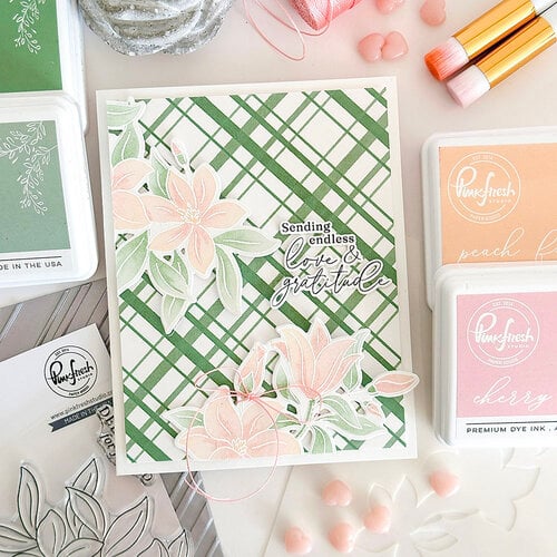 Pinkfresh Studio - Press Plates - Diagonal Plaid
