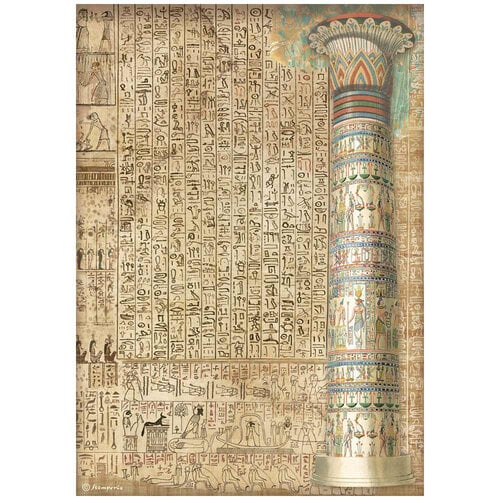 Stamperia - Fortune Collection - A4 Rice Paper - Egypt 1 Stamperia - Fortune Collection - A4 Rice Paper - Egypt