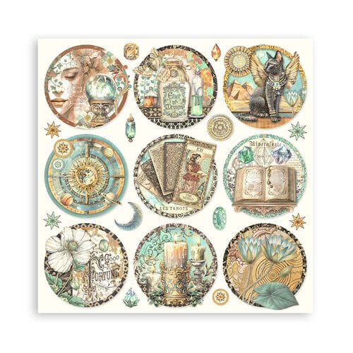 Stamperia - Fortune Collection - 8 x 8 Paper Pad - Single Face
