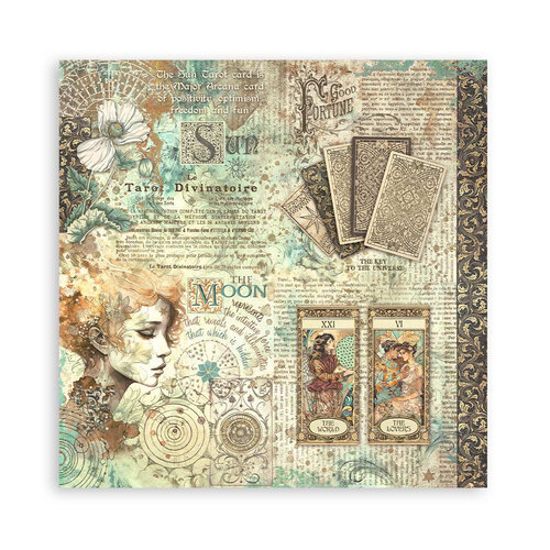 Stamperia - Fortune Collection - 8 x 8 Paper Pad - Single Face
