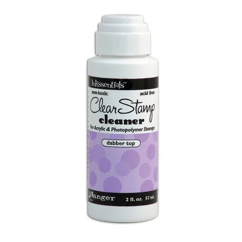 Ranger Ink - Inkssentials - Clear Stamp Cleaner With Dabber Top - 2 Ounces 1 Ranger Ink - Inkssentials - Clear Stamp Cleaner With Dabber Top - 2 Ounces