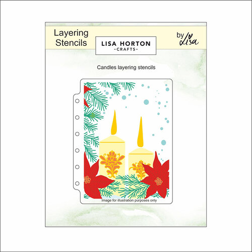 Lisa Horton Crafts - Layering Stencils - Candles