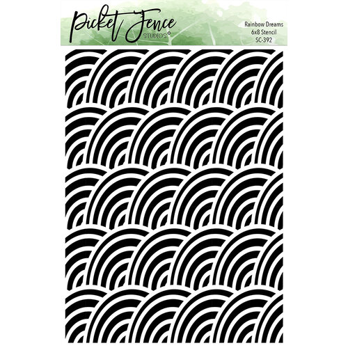 Picket Fence Studios - Stencils - Rainbow Dreams 1 Picket Fence Studios - Stencils - Rainbow Dreams