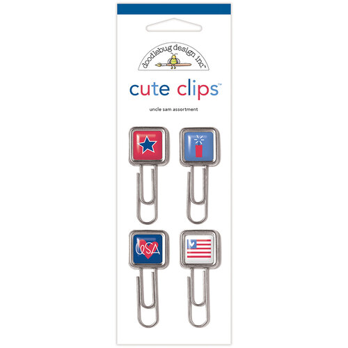Doodlebug Design - Hometown USA Collection - Clips - Uncle Sam