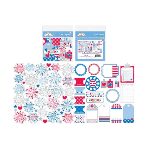Doodlebug Design - Hometown USA Collection - Ephemera - Bits And Pieces 1 Doodlebug Design - Hometown USA Collection - Ephemera - Bits And Pieces