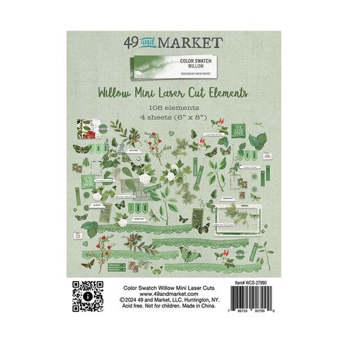 49 and Market - Color Swatch Willow Collection - Laser Cut Elements - Mini 2 49 and Market - Color Swatch Willow Collection - Laser Cut Elements - Mini