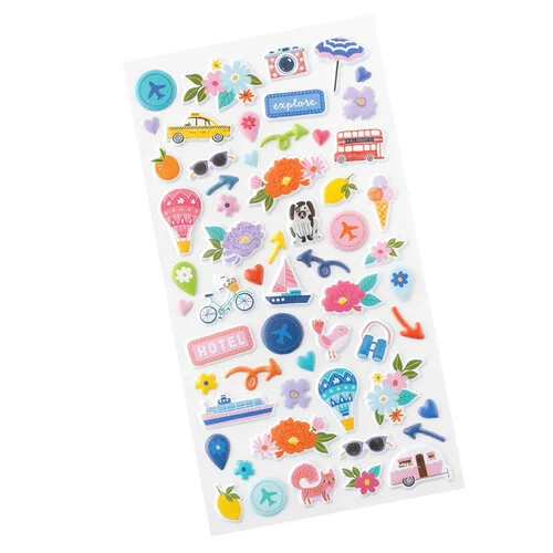 Paige Evans - Adventurous Collection - Puffy Stickers - Icon