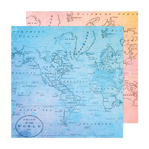 Paige Evans - Adventurous Collection - 12 x 12 Double Sided Paper - 4