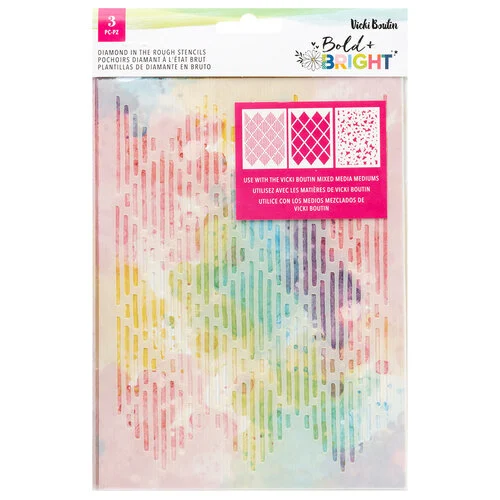 Vicki Boutin - Bold Bright Collection - Stencils - Diamond In The Rough