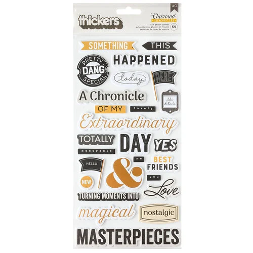 BoBunny - Charmed Chronicles Collection - Thickers - Phrase 1 BoBunny - Charmed Chronicles Collection - Thickers - Phrase