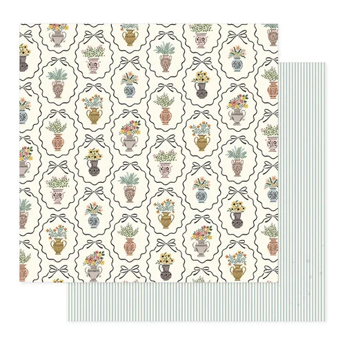 Maggie Holmes - Forever Fields Collection - 12 x 12 Double Sided Paper - Centerpiece