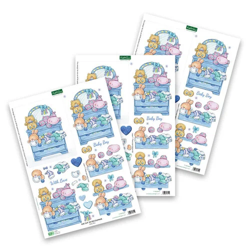 Katy Sue Designs - 3D Die Cut Decoupage Layers - Easy Pop Out Designs - Baby Boy