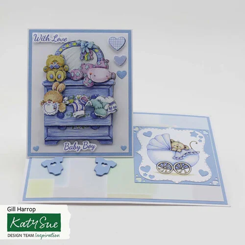 Katy Sue Designs - 3D Die Cut Decoupage Layers - Easy Pop Out Designs - Baby Boy 3 Katy Sue Designs - 3D Die Cut Decoupage Layers - Easy Pop Out Designs - Baby Boy