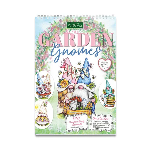 Katy Sue Designs - Paper Crafts Pad - Garden Gnomes 1 Katy Sue Designs - Paper Crafts Pad - Garden Gnomes