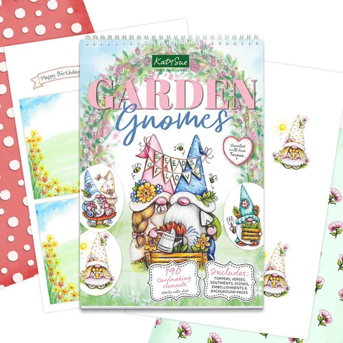 Katy Sue Designs - Paper Crafts Pad - Garden Gnomes 2 Katy Sue Designs - Paper Crafts Pad - Garden Gnomes