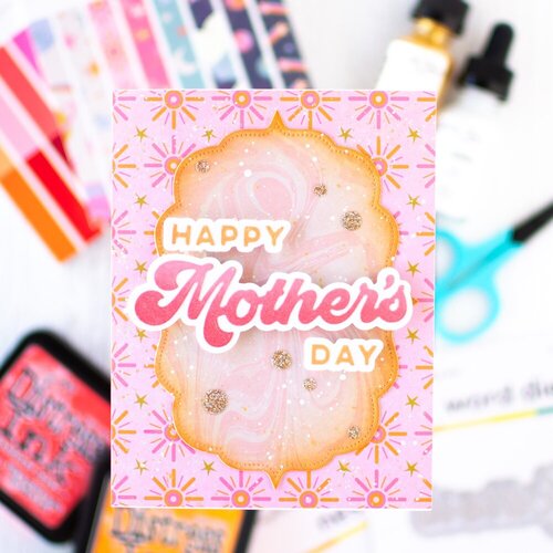 Scrapbook.com - Decorative Die Set - Happy Mother's Day