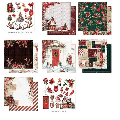 Prima - From The North Pole Collection - 12 x 12 Paper Pad 2 Prima - From The North Pole Collection - 12 x 12 Paper Pad