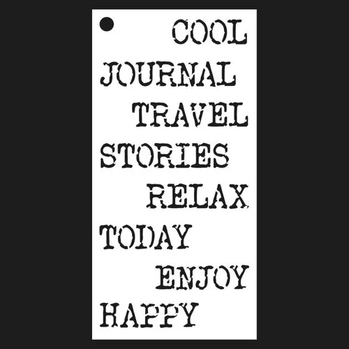 Elizabeth Craft Designs - Stencils - Travel Phrases 2 Elizabeth Craft Designs - Stencils - Travel Phrases