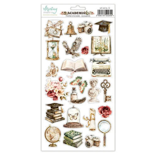 Mintay Papers - Academia Collection - 6 x 12 Stickers - Elements 1 Mintay Papers - Academia Collection - 6 x 12 Stickers - Elements
