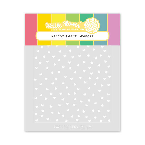 Waffle Flower Crafts - Stencils - Random Heart
