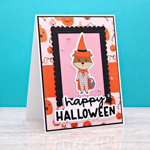Scrapbook.com - Decorative Die Set - Willow Lane - Halloween - Witch Fox