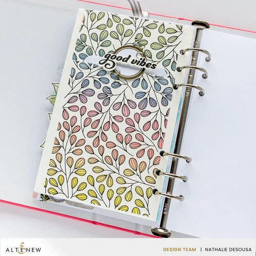 Altenew - Simple Coloring Stencil - 2 In 1 Set - Modern Leaf Background