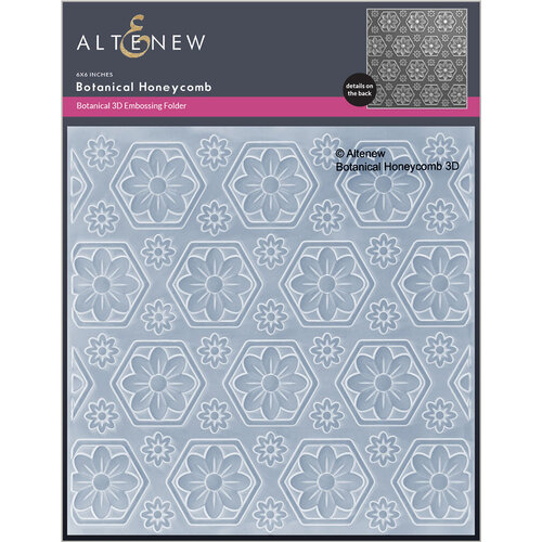 Altenew - Embossing Folder - 3D - Botanical Honeycomb