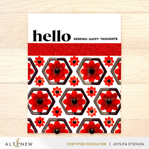 Altenew - Embossing Folder - 3D - Botanical Honeycomb