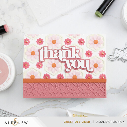 Altenew - Embossing Folder - 3D - Botanical Honeycomb