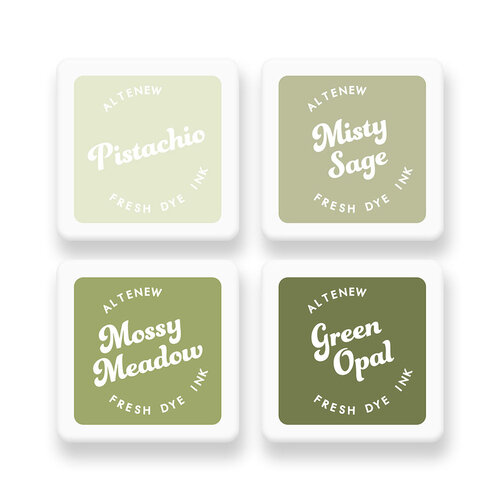 Altenew - Fresh Dye Ink Pad - Mini Cube Set - Jade Dreams 1 Altenew - Fresh Dye Ink Pad - Mini Cube Set - Jade Dreams