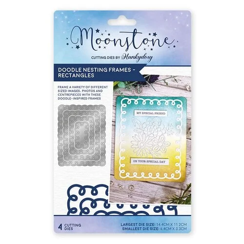 Hunkydory - Moonstone Dies - Doodle Nesting Frames