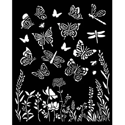 Stamperia - Lavender Collection - Stencils - Butterflies 1 Stamperia - Lavender Collection - Stencils - Butterflies