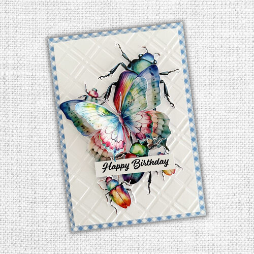 Paper Rose - Embossing Folder - Ben's Plaid