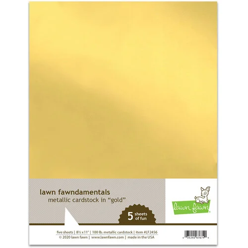 Lawn Fawn - Metallic Cardstock - Gold 1 Lawn Fawn - Metallic Cardstock - Gold