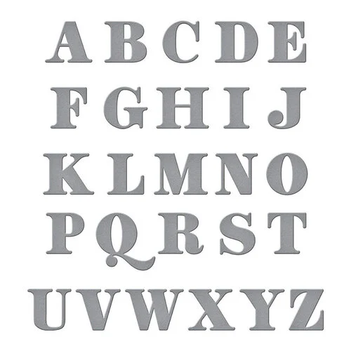 Spellbinders - Etched Dies - Be Bold Uppercase Alphabet 1 Spellbinders - Etched Dies - Be Bold Uppercase Alphabet
