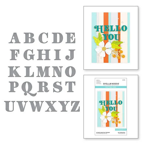 Spellbinders - Etched Dies - Be Bold Uppercase Alphabet 3 Spellbinders - Etched Dies - Be Bold Uppercase Alphabet