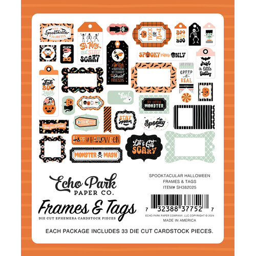 Echo Park - Spooktacular Halloween Collection - Ephemera - Frames And Tags 2 Echo Park - Spooktacular Halloween Collection - Ephemera - Frames And Tags