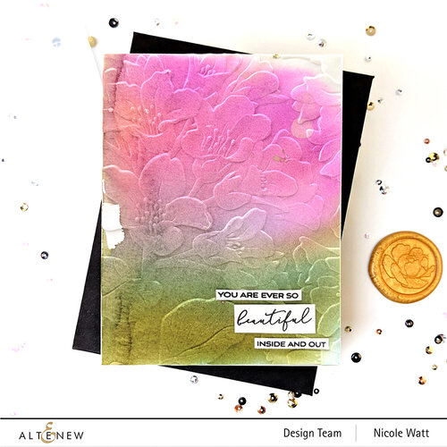Altenew - Embossing Folder - 3D - Beautiful Bergenia 4 Altenew - Embossing Folder - 3D - Beautiful Bergenia