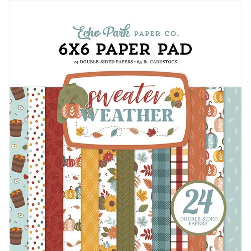 Echo Park - Sweater Weather Collection - 6 x 6 Paper Pad 1 Echo Park - Sweater Weather Collection - 6 x 6 Paper Pad