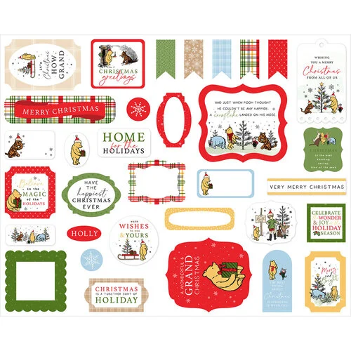 Echo Park - Winnie The Pooh Christmas Collection - Ephemera