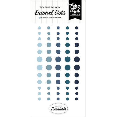 Echo Park - Essentials Collection - Enamel Dots - Blue Essentials 1 Echo Park - Essentials Collection - Enamel Dots - Blue Essentials