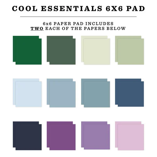 Echo Park - Essentials Collection - 6 x 6 Paper Pad - Cool 2 Echo Park - Essentials Collection - 6 x 6 Paper Pad - Cool